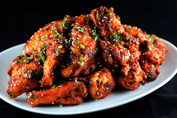 Spicy delicious chicken wings